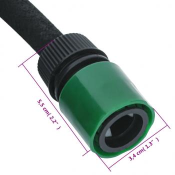 Tropfschlauch Schwarz 0,6" 25 m Gummi