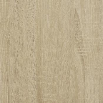 ARDEBO.de - Couchtisch Sonoma-Eiche 100x50x50 cm Holzwerkstoff und Metall