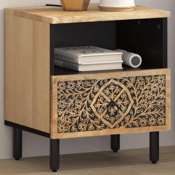 ARDEBO.de - Nachttisch 40x33x46 cm Massivholz Mango