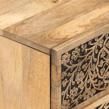 Nachttische 2 Stk. 40x33x46 cm Massivholz Mango