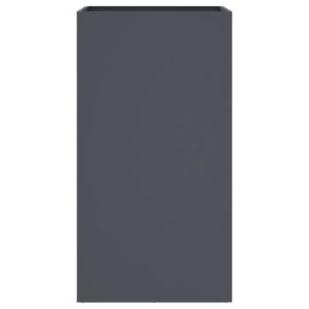 Pflanzkübel Anthrazit 42x38x75 cm Kaltgewalzter Stahl