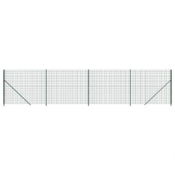 Maschendrahtzaun mit Bodenflansch Grün 2,2x10 m