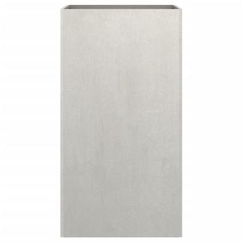 Pflanzkübel Silbern 42x38x75 cm Edelstahl