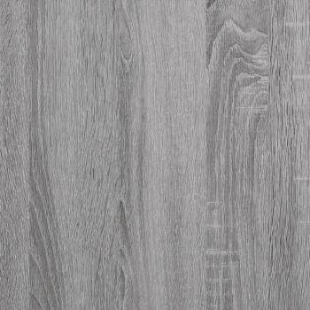 Couchtisch Grau Sonoma 80x50x40 cm Holzwerkstoff und Eisen