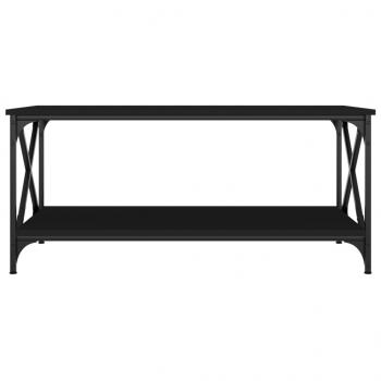 Couchtisch Schwarz 100x50x45 cm Holzwerkstoff und Eisen