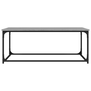 Couchtisch Grau Sonoma 102x50x40 cm Holzwerkstoff und Eisen