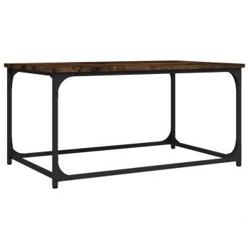 Couchtisch Räuchereiche 80x50x40 cm Holzwerkstoff und Eisen