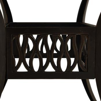 3-tlg. Bistro-Set Aluminiumguss Bronzen
