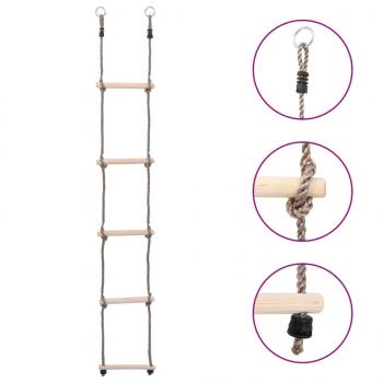 ARDEBO.de - 5-Stufen-Leiter 210 cm Kiefer Massivholz  