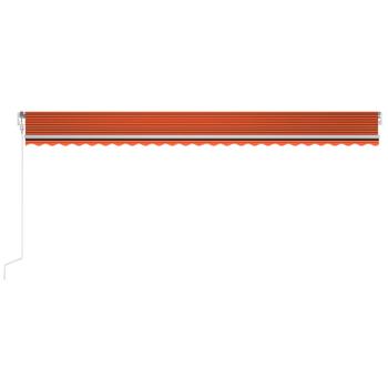 Automatische Markise mit LED & Windsensor 600x300 Orange/Braun