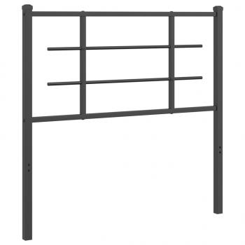 ARDEBO.de - Kopfteil Metall Schwarz 100 cm