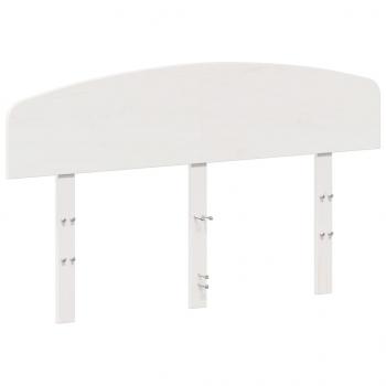 Kopfteil Weiß 135 cm Massivholz Kiefer