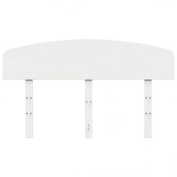 Kopfteil Weiß 120 cm Massivholz Kiefer