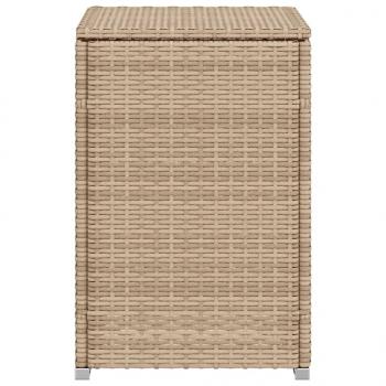 Propan-Tank-Verstecktisch Beige 40x40x60 cm Poly Rattan