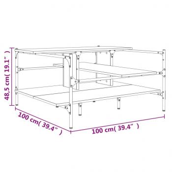 Couchtisch Sonoma-Eiche 100x100x48,5 cm Holzwerkstoff