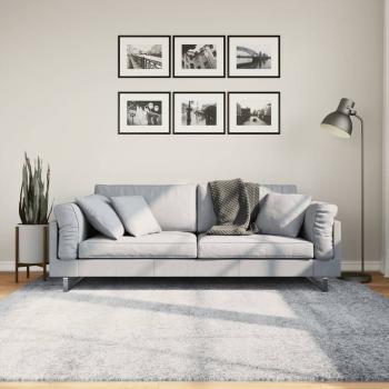 ARDEBO.de - Teppich Shaggy Hochflor Modern Blau 200x200 cm