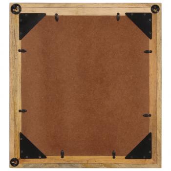 Badspiegel 55x1x60 cm Glas und Massivholz Mango
