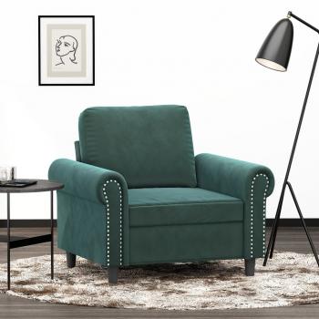 ARDEBO.de - Sessel Dunkelgrün 60 cm Samt