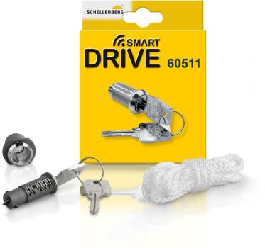 ARDEBO.de Schellenberg Notentriegelungsschloss für Garagentorantriebe, silber (60511)