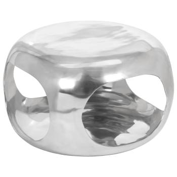 ARDEBO.de - Couchtisch Aluminium 50x50x30 cm Silbern