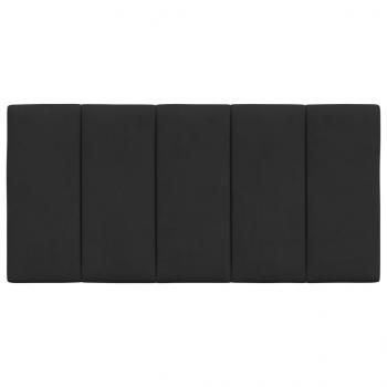 Kopfteil-Kissen Schwarz 100 cm Samt