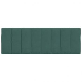 Kopfteil-Kissen Dunkelgrün 140 cm Samt