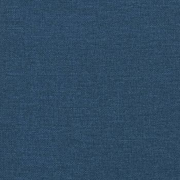 Bettgestell mit Kopfteil Blau 90x200 cm Stoff
