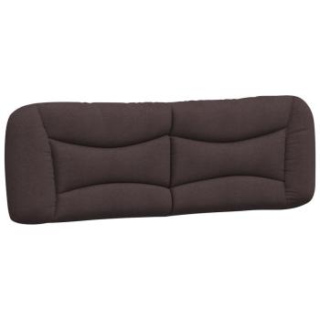 Bettgestell mit Kopfteil Dunkelbraun 160x200 cm Stoff