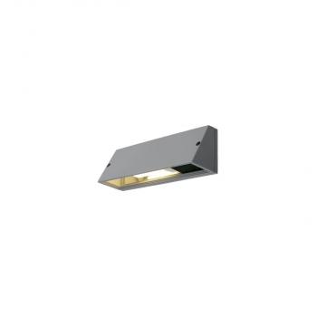 ARDEBO.de SLV PEMA Outdoor Wandleuchte, TC-(D,H,T,Q)SE, IP44, rechteckig, grau, max. 15W (230034)