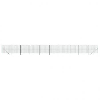Maschendrahtzaun Grün 1,6x25 m Verzinkter Stahl