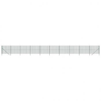 Maschendrahtzaun Grün 1,4x25 m Verzinkter Stahl