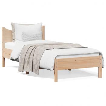 ARDEBO.de - Massivholzbett ohne Matratze 90x200 Kiefernholz