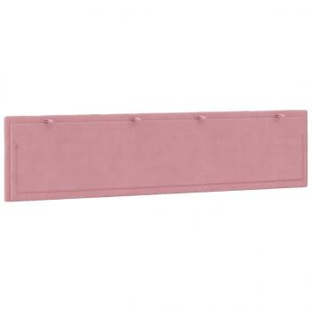 Kopfteil-Kissen Rosa 200 cm Samt
