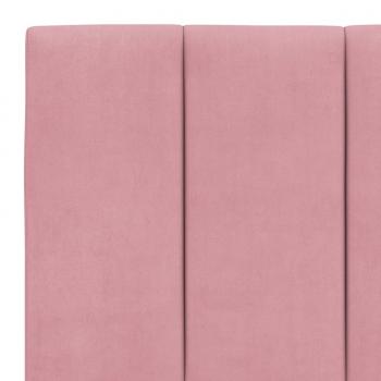 Kopfteil-Kissen Rosa 200 cm Samt