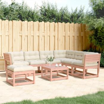 ARDEBO.de - 7-tlg. Garten-Lounge-Set mit Kissen Massivholz Douglasie