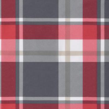 Niedriglehner-Auflagen 2 Stk. Rot Karomuster Oxford-Gewebe