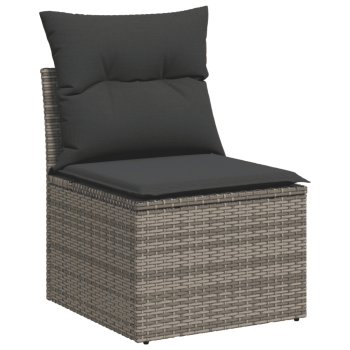 Patio Sofa Set 6-Sitzer Grey
