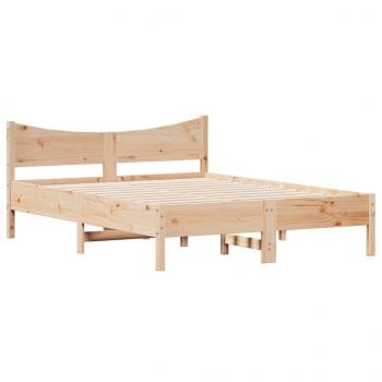 Massivholzbett ohne Matratze 120x200 cm Kiefernholz
