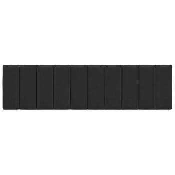 Kopfteil-Kissen Schwarz 180 cm Samt