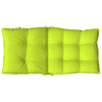 Niedriglehner-Auflagen 4 Stk. Neongrün Oxford-Gewebe