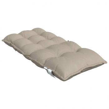 Niedriglehner-Auflagen 4 Stk. Taupe Oxford-Gewebe