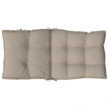 Niedriglehner-Auflagen 4 Stk. Taupe Oxford-Gewebe