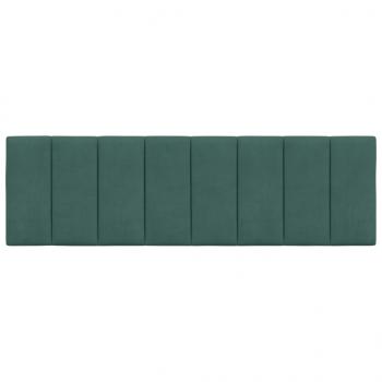 Kopfteil-Kissen Dunkelgrün 160 cm Samt