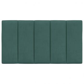 Kopfteil-Kissen Dunkelgrün 90 cm Samt