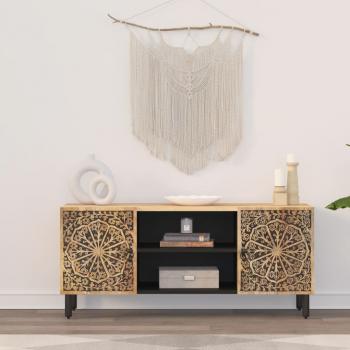 TV-Schrank 105x33x46 cm Massivholz Mango