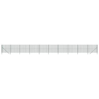 Maschendrahtzaun Grün 1,6x25 m Verzinkter Stahl