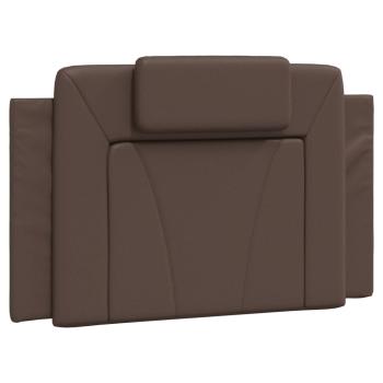 Bettgestell mit Kopfteil Braun 80x200 cm Kunstleder
