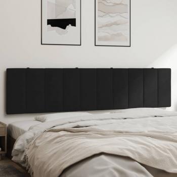 ARDEBO.de - Kopfteil-Kissen Schwarz 200 cm Samt