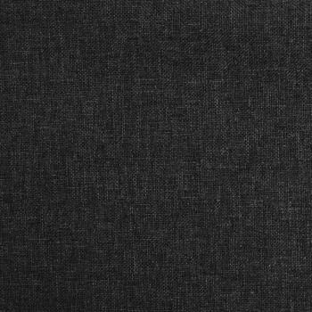 Schlafsofa 2-Sitzer mit 2 Kissen Schwarz Stoff