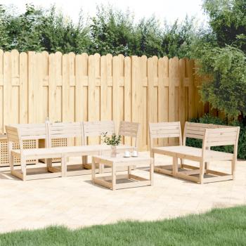 ARDEBO.de - 5-tlg. Garten-Sofagarnitur Massivholz Kiefer